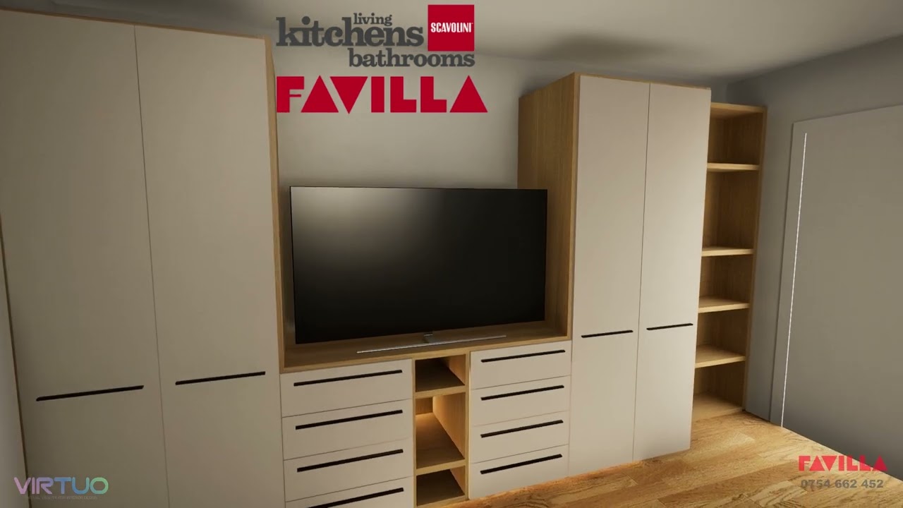 compozitie tv dormitor living open space