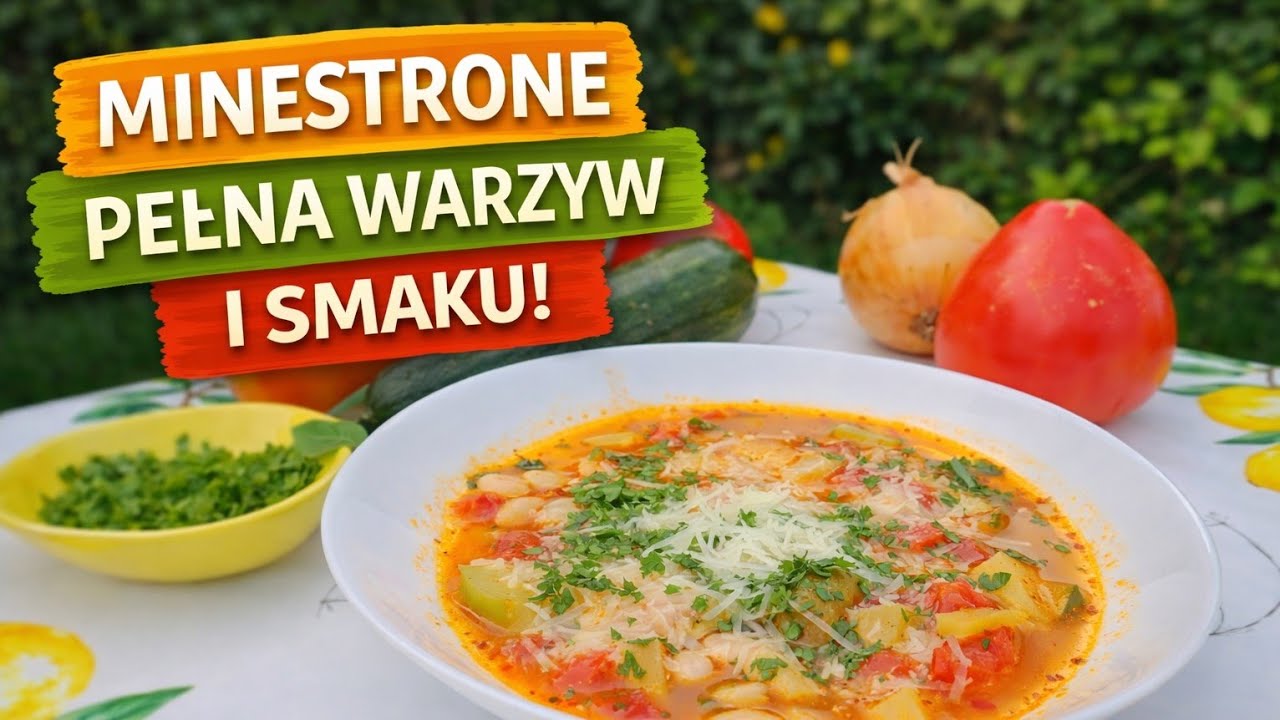 Zupa minestrone 🍅Pełna warzyw, kolorów i smaku