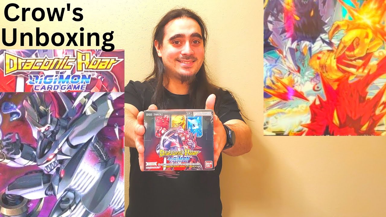 Crow's unboxing Digimon the card game EX 03 Draconic Roar