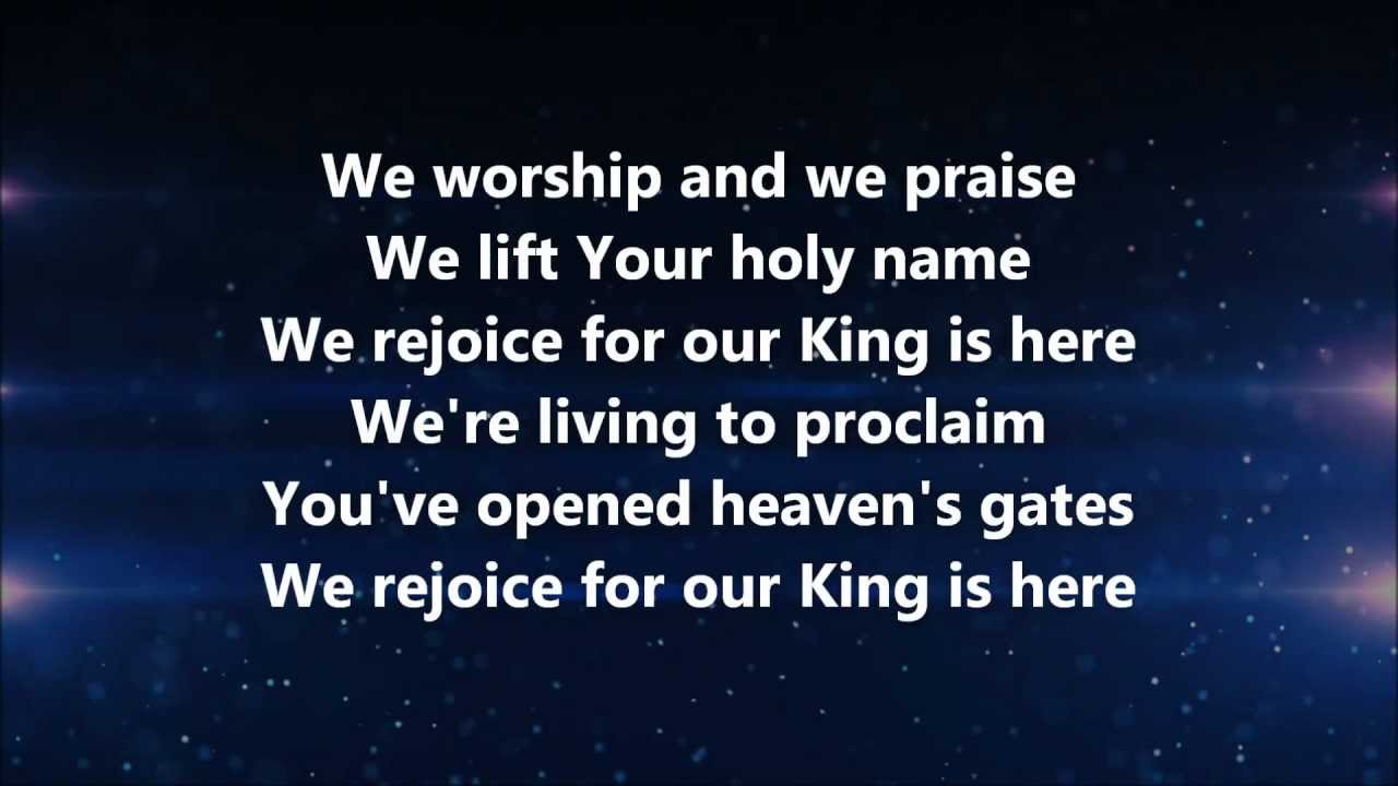 The King is Here - Kim Walker-Smith w/ Lyrics