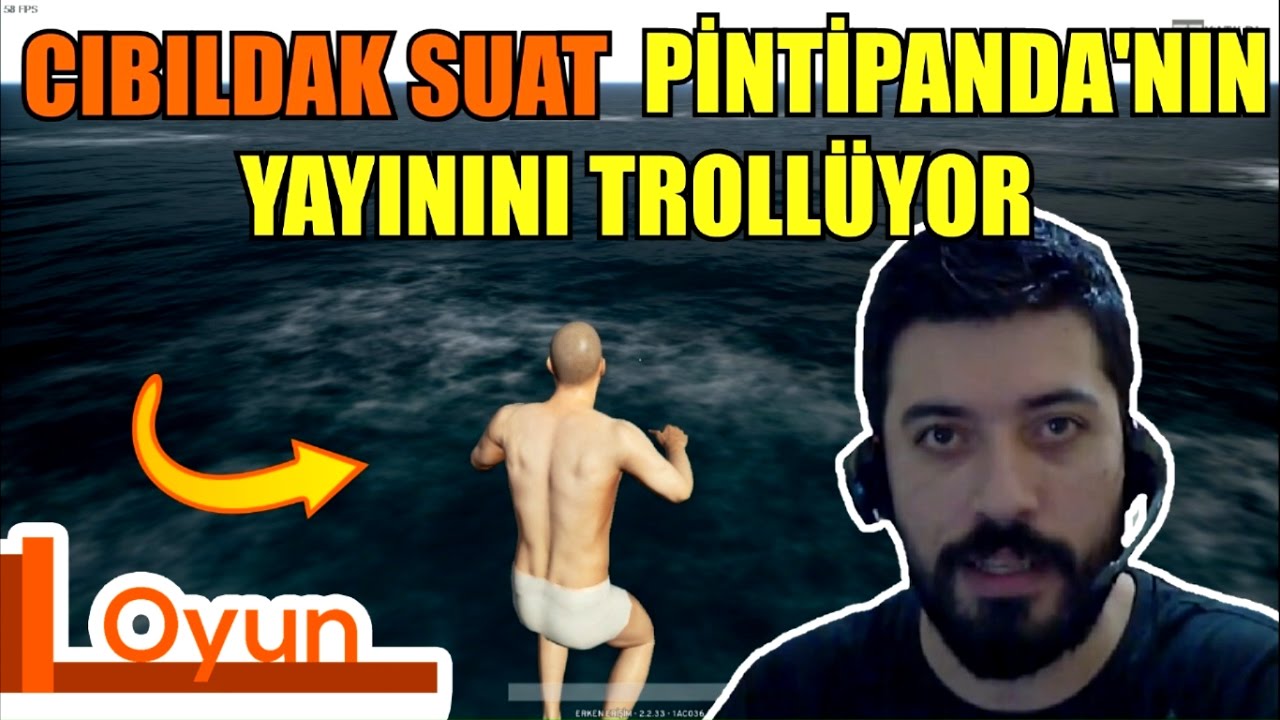 PintiPanda'nın Yayınını Trolleyen Cıbıldak Suat - Yayın Trolleme 1