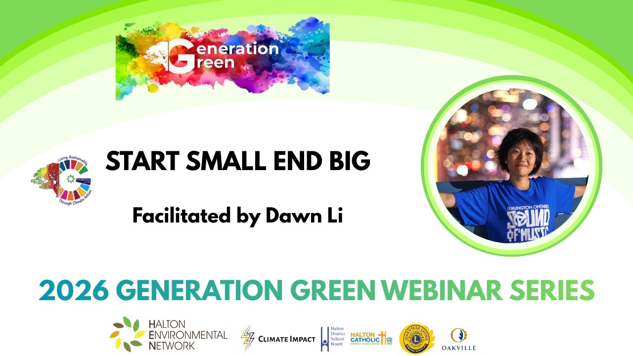 Start Small End Big - Generation Green Webinar Series 2026