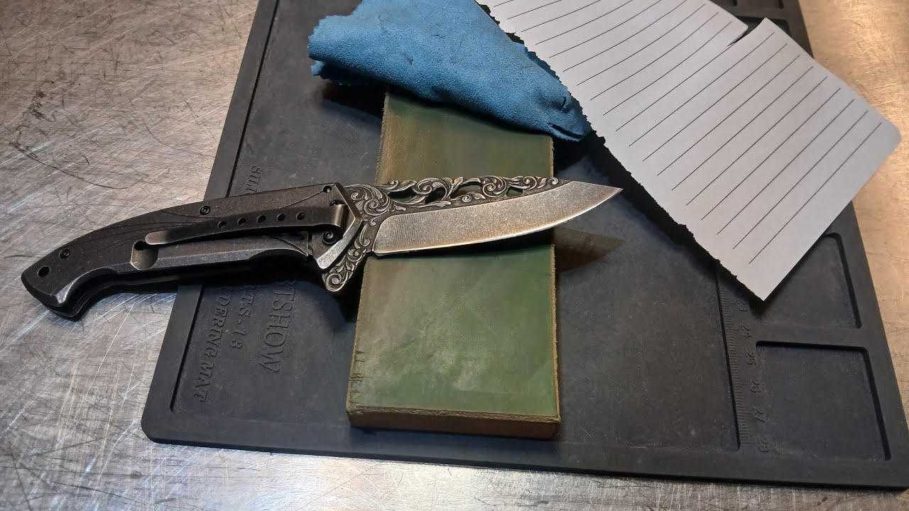Stropping makes an engraved knife scream