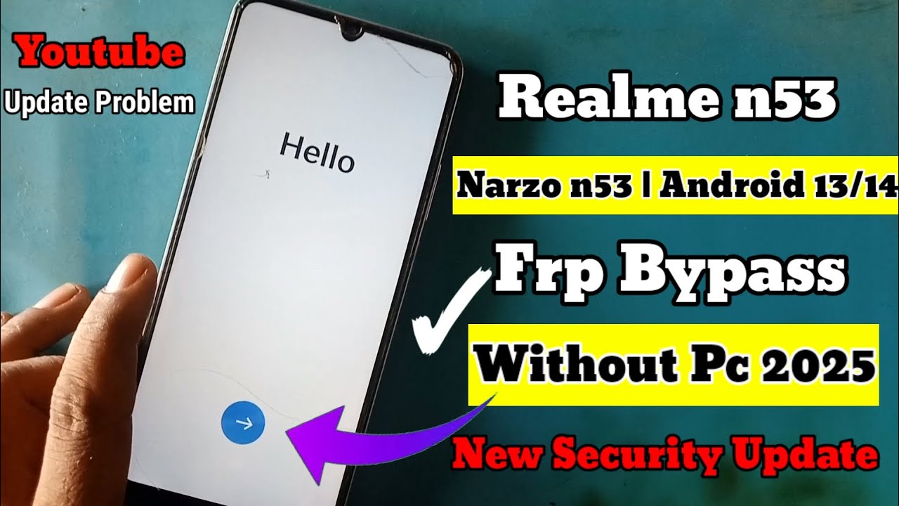 Realme n53 frp bypass android 14 !! Narzo n53 frp bypass !! Realme narzo rmx3761 frp bypass 2025 ...