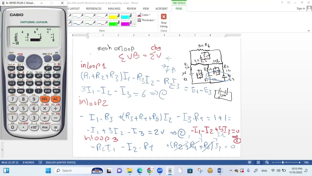 mesh or loop analysis ch 3