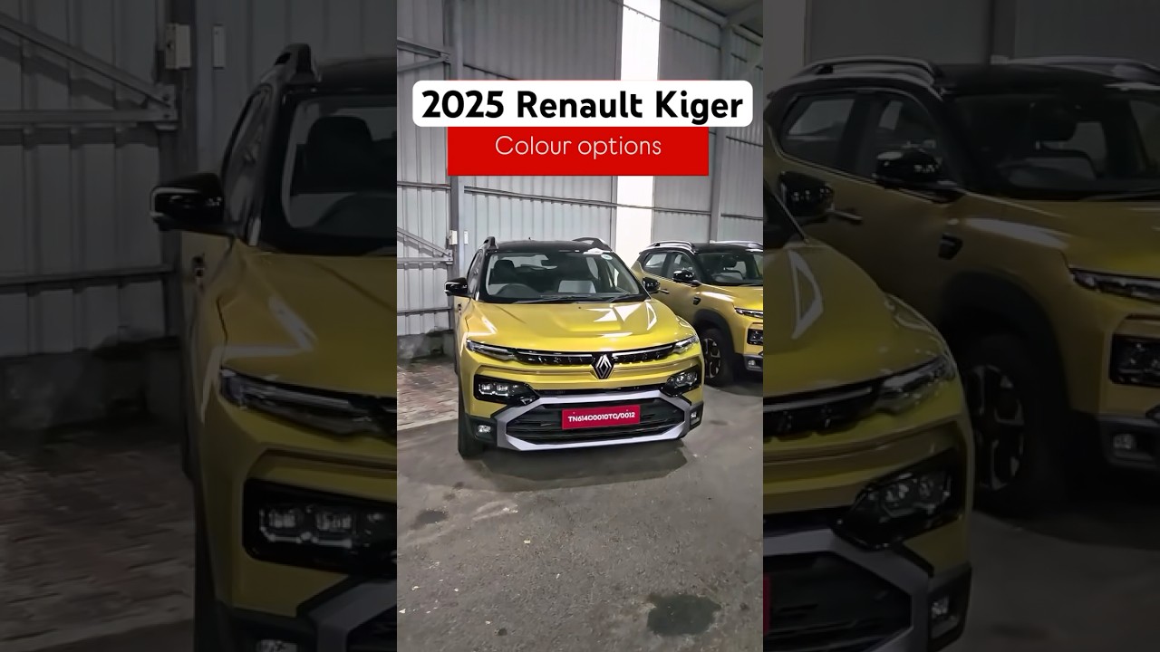 Renault Kiger 2025 Facelift all Colours options|#kiger2025 #ytshorts #viralshort #trendingshorts