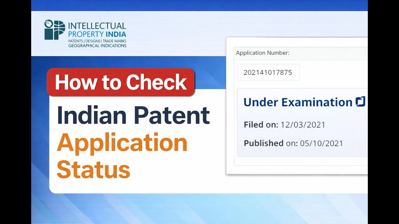 How to Check Indian Patent Application Status?