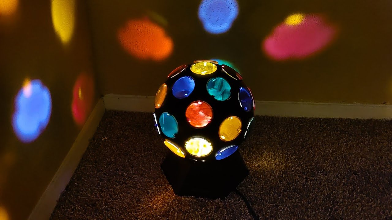 Vintage 2000s RadioShack Rotating Disco Ball Of Light.