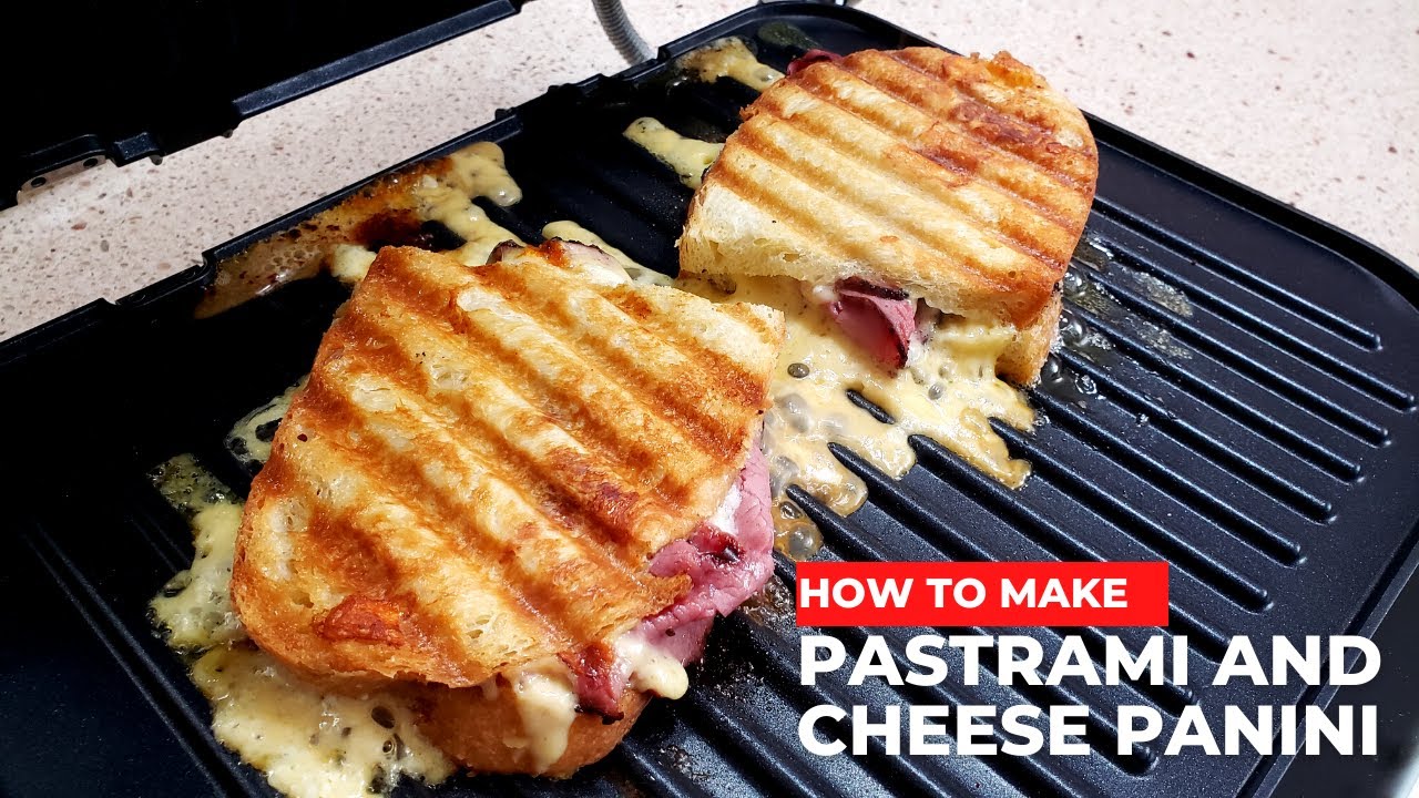 Pastrami and Cheese Panini | Vevor 7-in-1 Contact Grill with Removable Plates