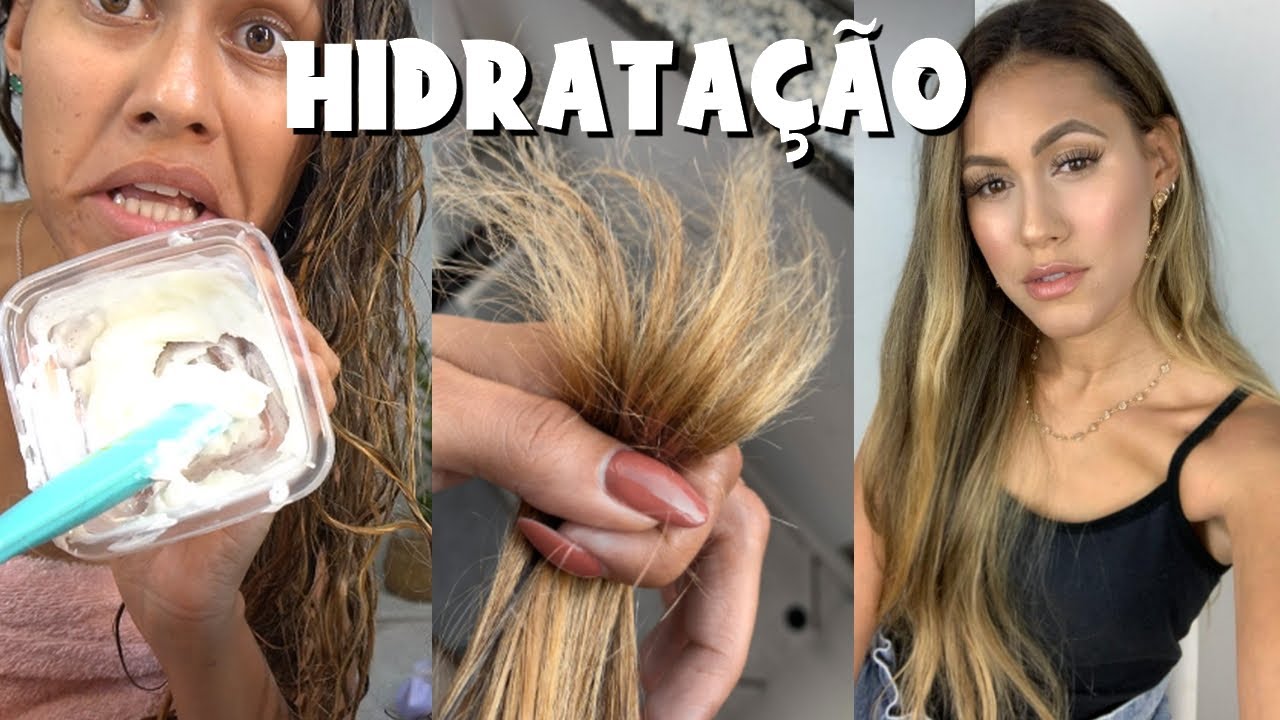 A MELHOR HIDRATA&Ccedil;&Atilde;O CASEIRA - RECUPEROU MEU CABELO DESTRU&Iacute;DO