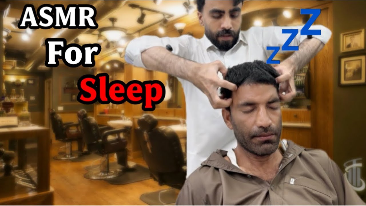  ASMR_Special style head and face massage💆🏻‍♂️| Crazy Barber 