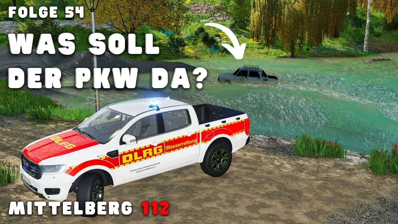 MITTELBERG 112 - DLRG findet PKW im See! 🤔