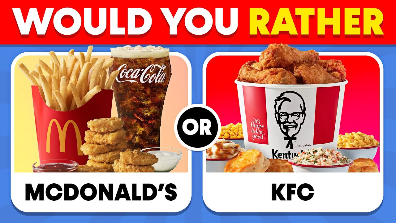 Would You Rather? Junk Food Edition  🍕🍔 Quiz Plug