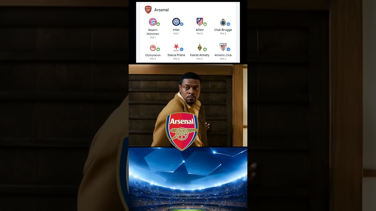 UCL League Phase 25/26 Arsenal prediction