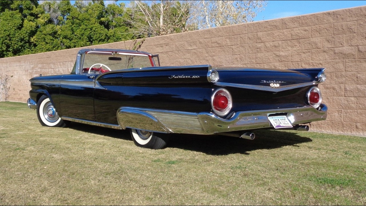 1959 Ford Fairlane 500 Skyliner Convertible in Black & Ride on My Car Story with Lou Costabile