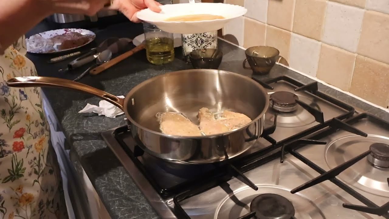 Snitele macerate si prajite in tigaie de INOX 😘🌷