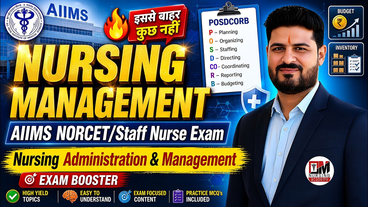 NURSING MANAGEMENT & ADMINISTRATION | Repeated MCQs & Theory | Ab Selection Pakka | Anil Kantiwal