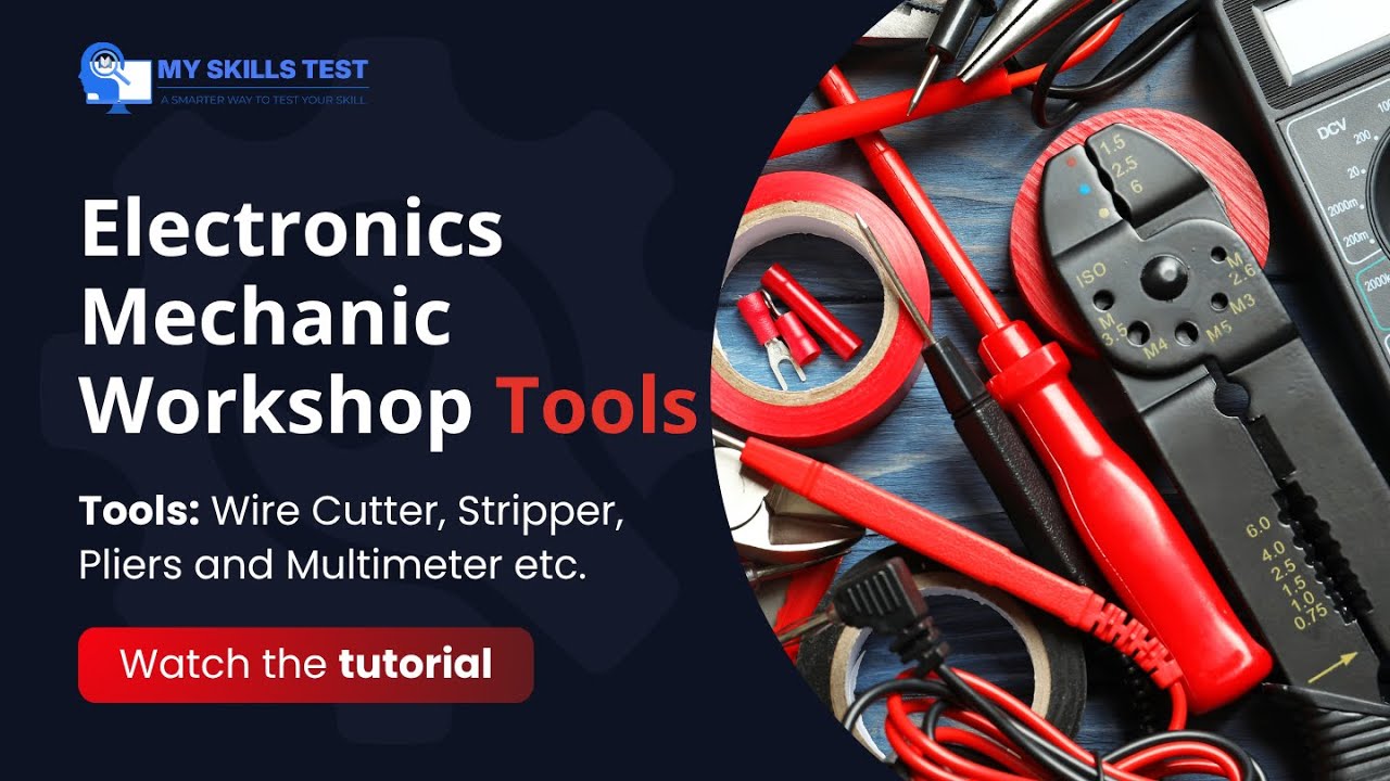 Basic Tools for Electronics Mechanic Students | Complete Tools Name & Uses | ITI Practical Demo
