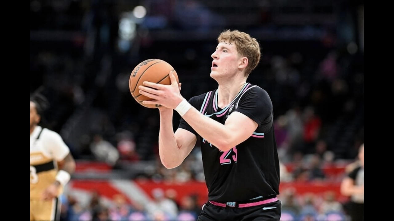 Rookie Kasparas Jakucionis Full Play Miami Heat vs Washington Wizards Feb 8, 2026
