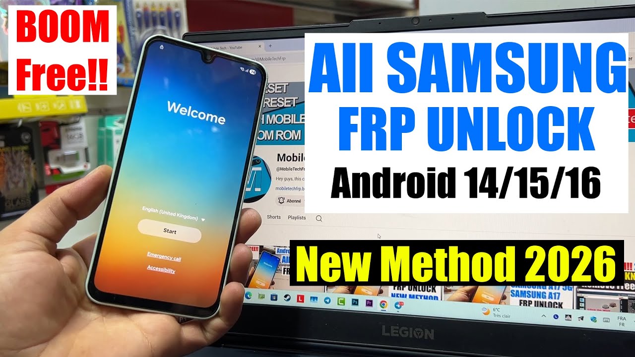 Samsung FRP Tool 2026, Google Account Remove Android 14/15/16 | FRP Bypass