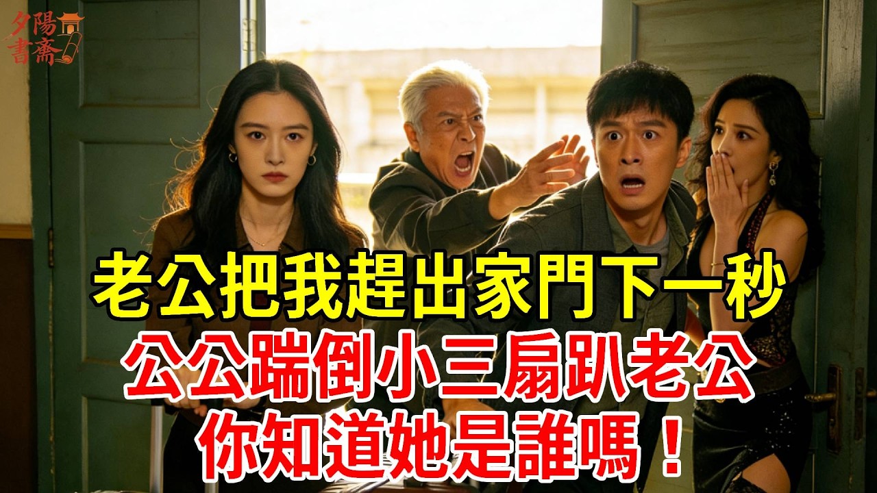 老公把我趕出家門下一秒，公公一腳踹倒小三，反手一巴掌扇老公臉上，你知道她是誰嗎！#為人處世#經驗#情感故事#戀愛#情感#婚姻#人生感悟