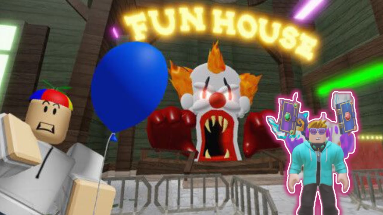 Playing Roblox escape the carvinal of the terror with friend 