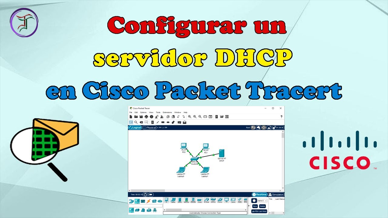 Configurar servidor DHCP en Cisco Packet Tracert f&aacute;cil y r&aacute;pido 2025