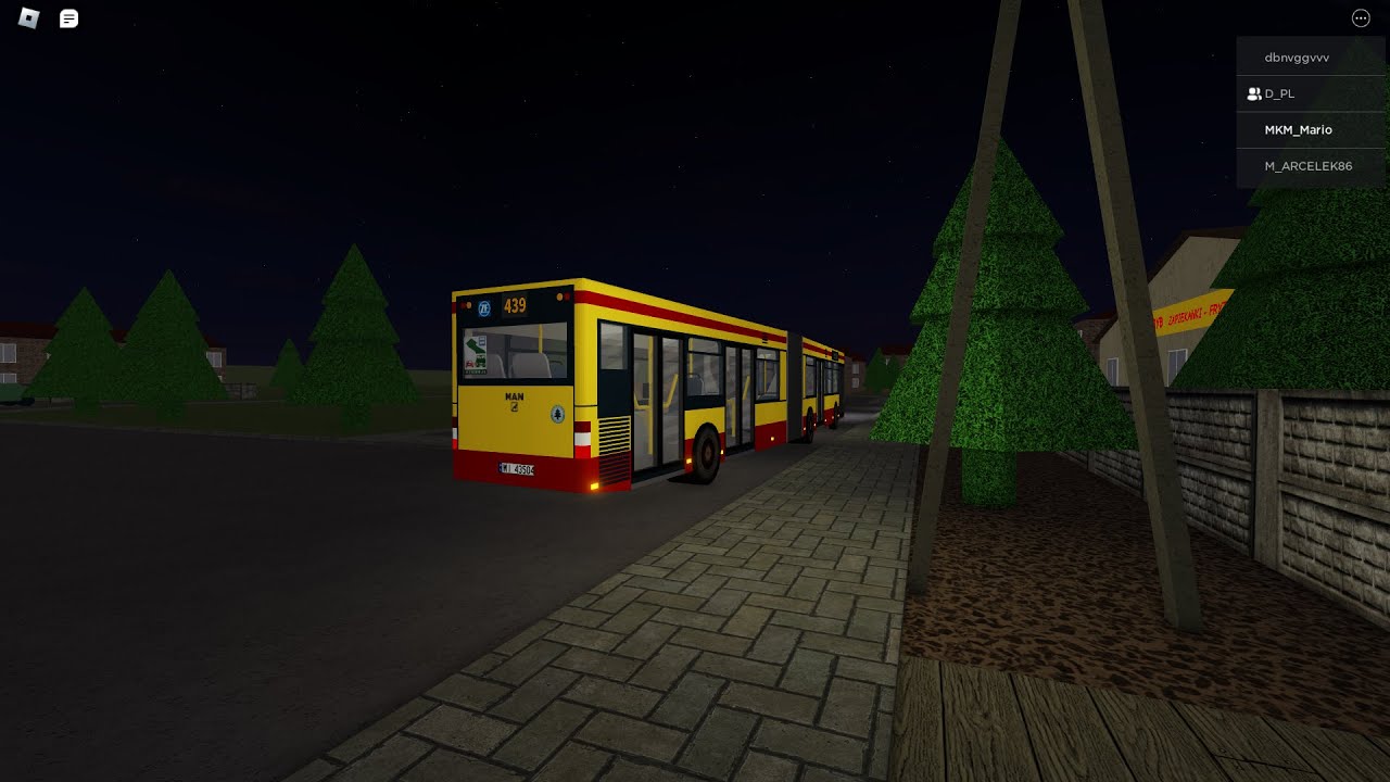 ROBLOX: Urbanmove MZK Chojnice MAN NG313 Linia 439 Kier. Wrzonki Jezioro p. Narutowicza ft. @1xDawidx1