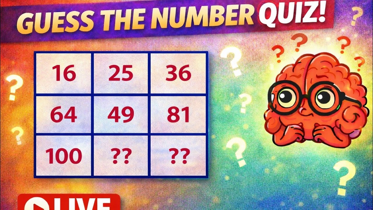 Guess the Number LIVE Quiz -4 🎯 | Don’t Miss Your Chance!