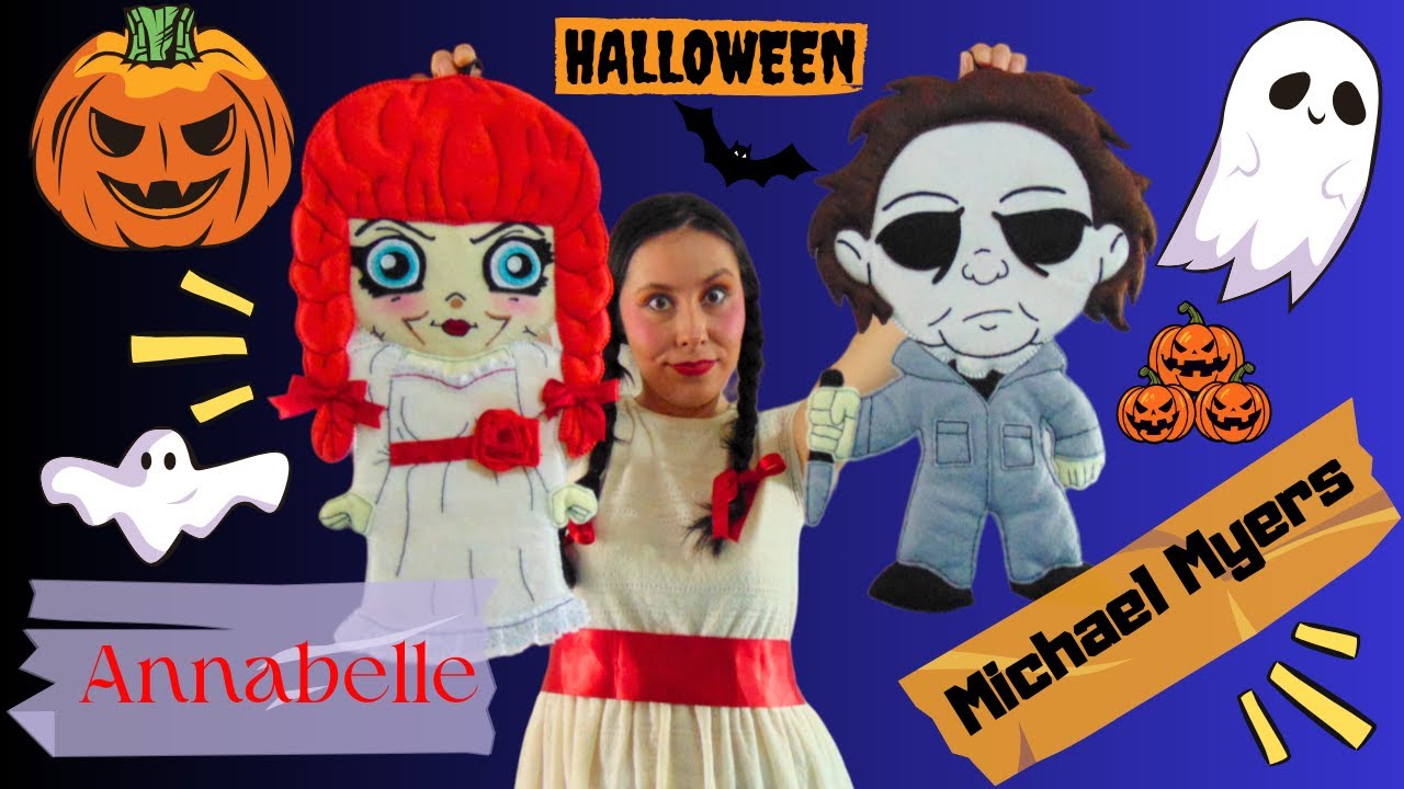 Como hacer figuras de Fieltro para Halloween (Annabelle y Michael Myers)