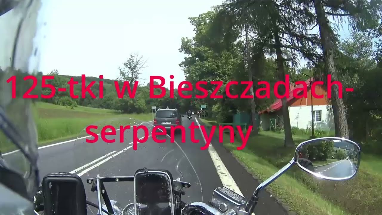 125 tki w Bieszczadach serpentyny