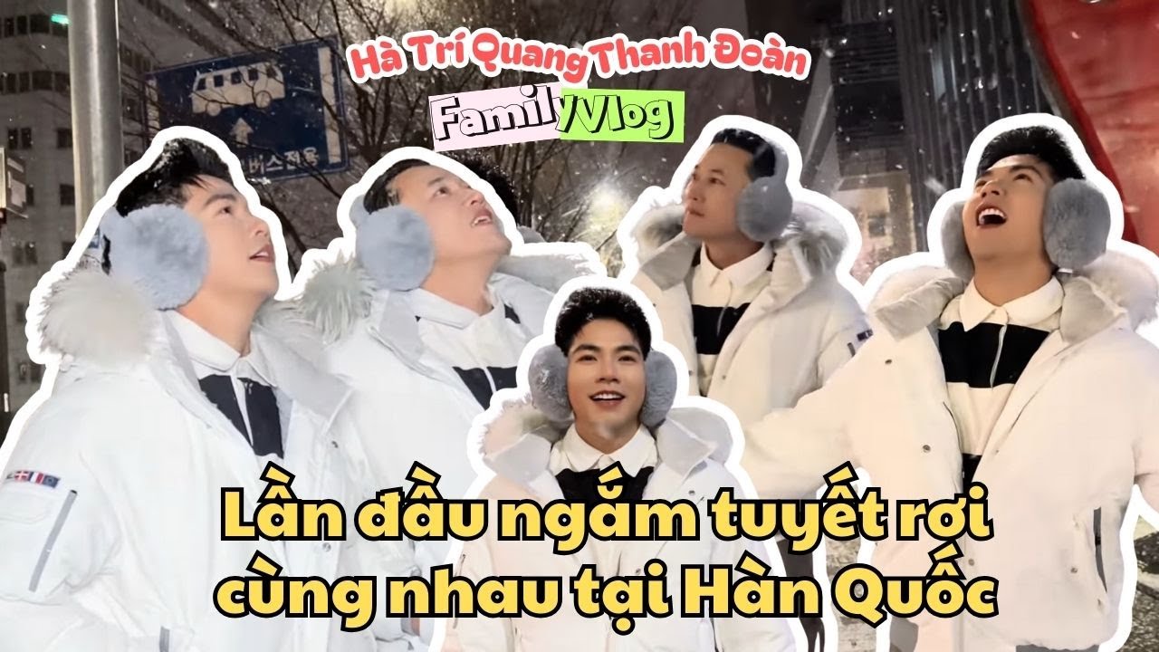Thanh Đoàn - Hà Trí Quang - hạnh phúc bên nhau khi ngắm tuyết rơi tại Hàn Quốc 