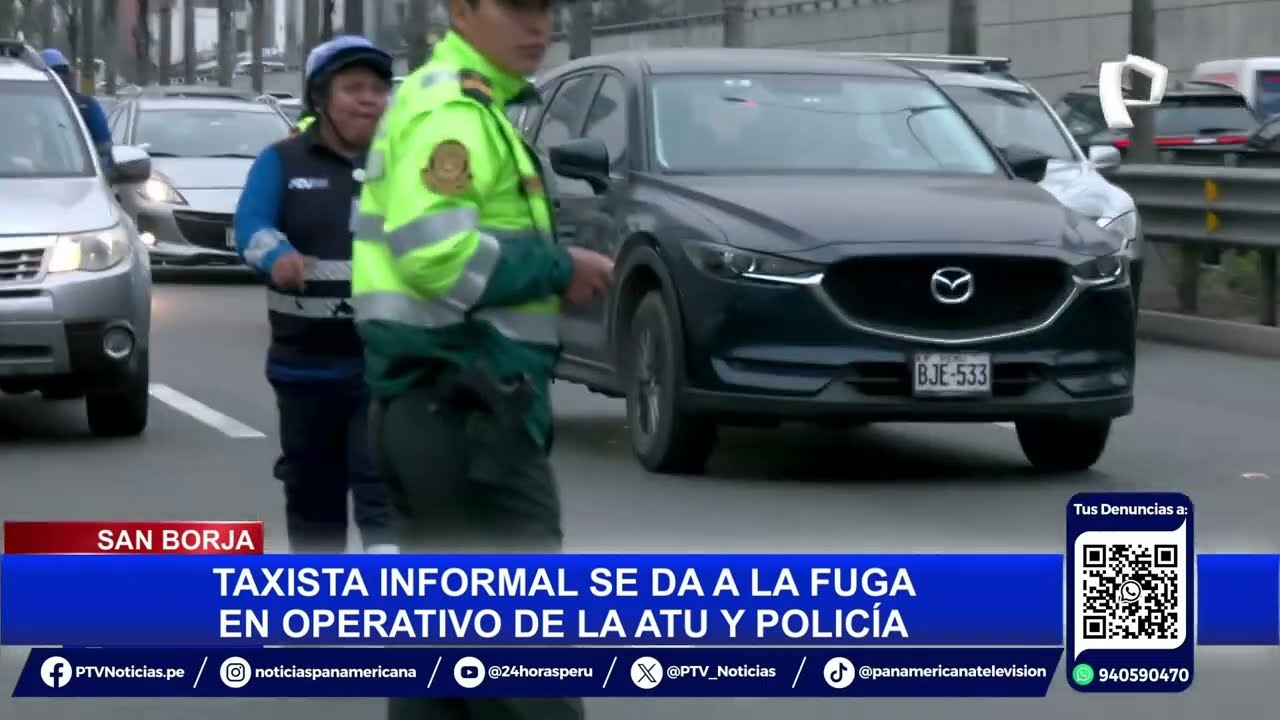 San Borja: conductor intenta darse a la fuga durante operativo policial