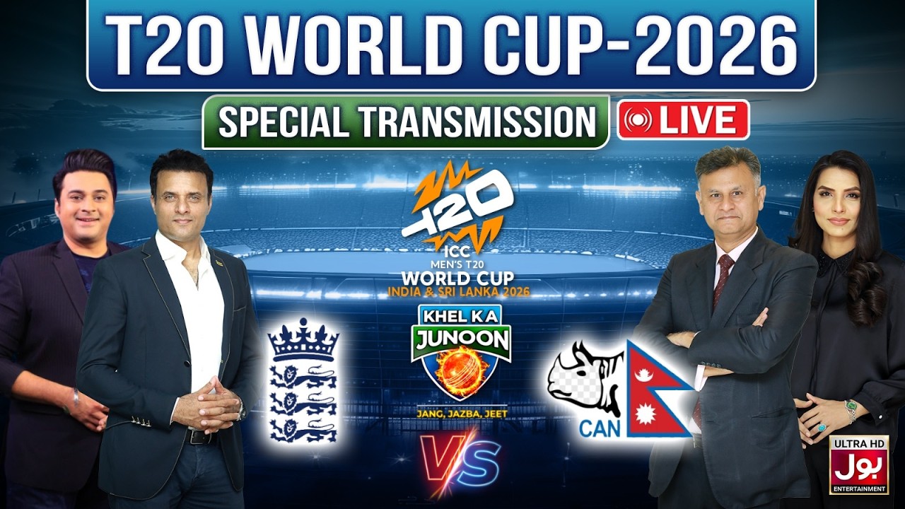 LIVE : T20 World Cup 2026 Special Transmission | Khel Ka Junoon | BOL Entertainment