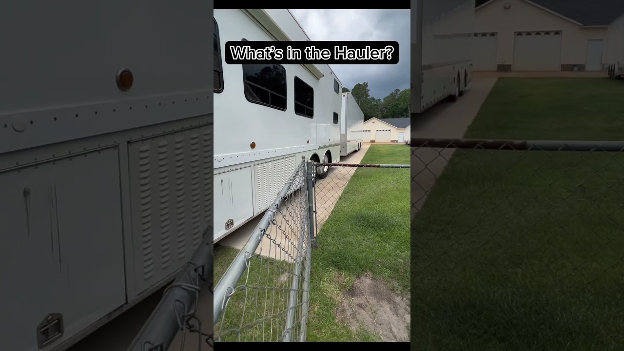 What&rsquo;s in the Hauler?#dirt #car #dirtracing #truck #trucking #racing