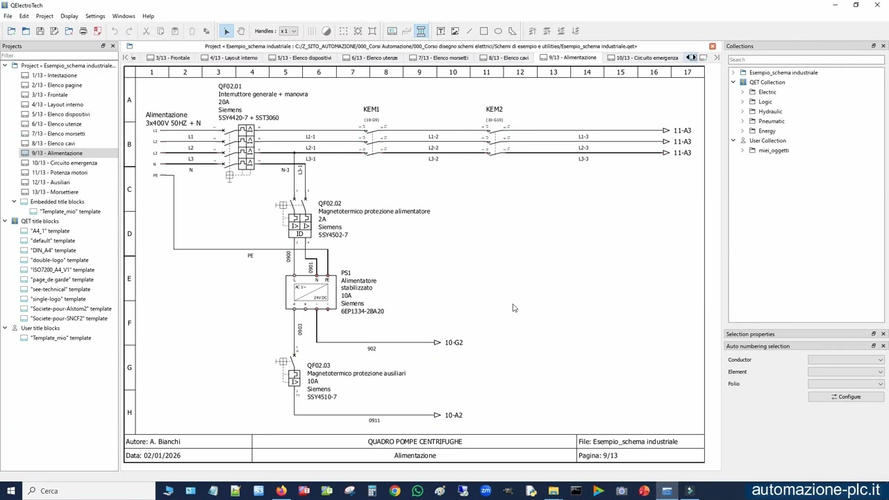 Corso disegno schemi elettrici al CAD