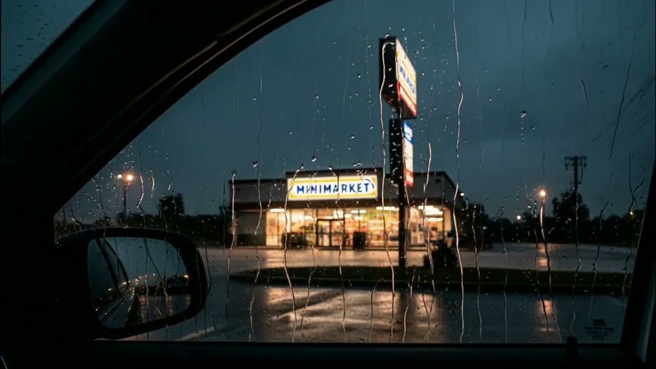 Heavy Rain from a Stationary Car Window -  Relaxing Sound For Deep Sleep, Focus and Stress Relief