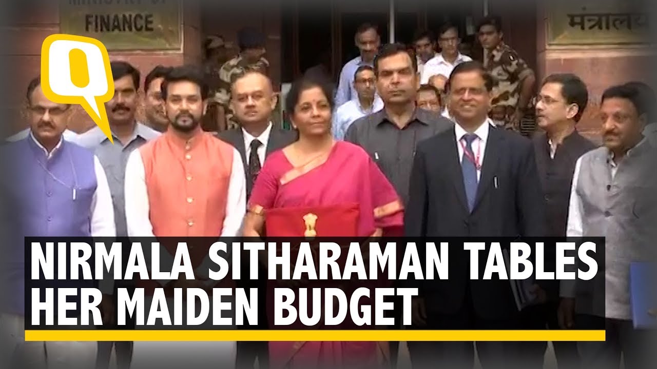 Budget 2019 Live: Finance Minister Nirmala Sitharaman Presents Her Maiden Budget