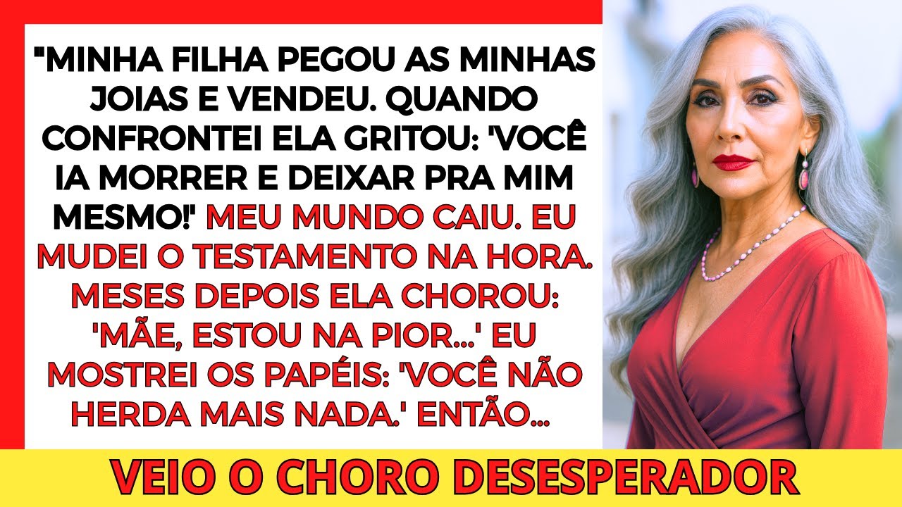 ELA ROUBOU MINHAS JOIAS, EU MUDEI O TESTAMENTO. MESES DEPOIS VEIO CHORANDO.