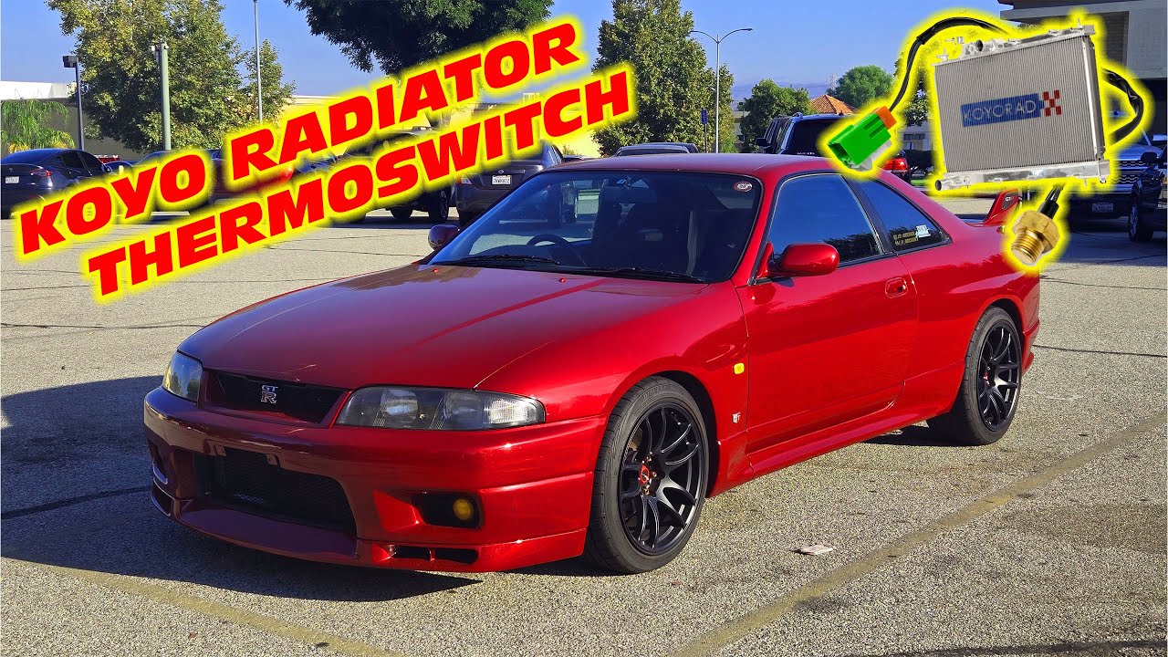 ЕЩЕ РАБОТЫ НАД NISSAN SKYLINE R33 GTR: РАДИАТОР И ТЕРМОВЫКЛЮЧАТЕЛЬ KOYO