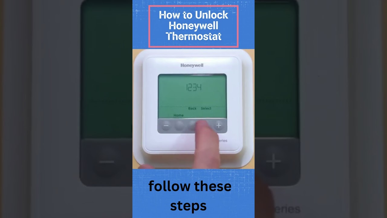 How to Unlock Honeywell Home ProSeries Thermostat