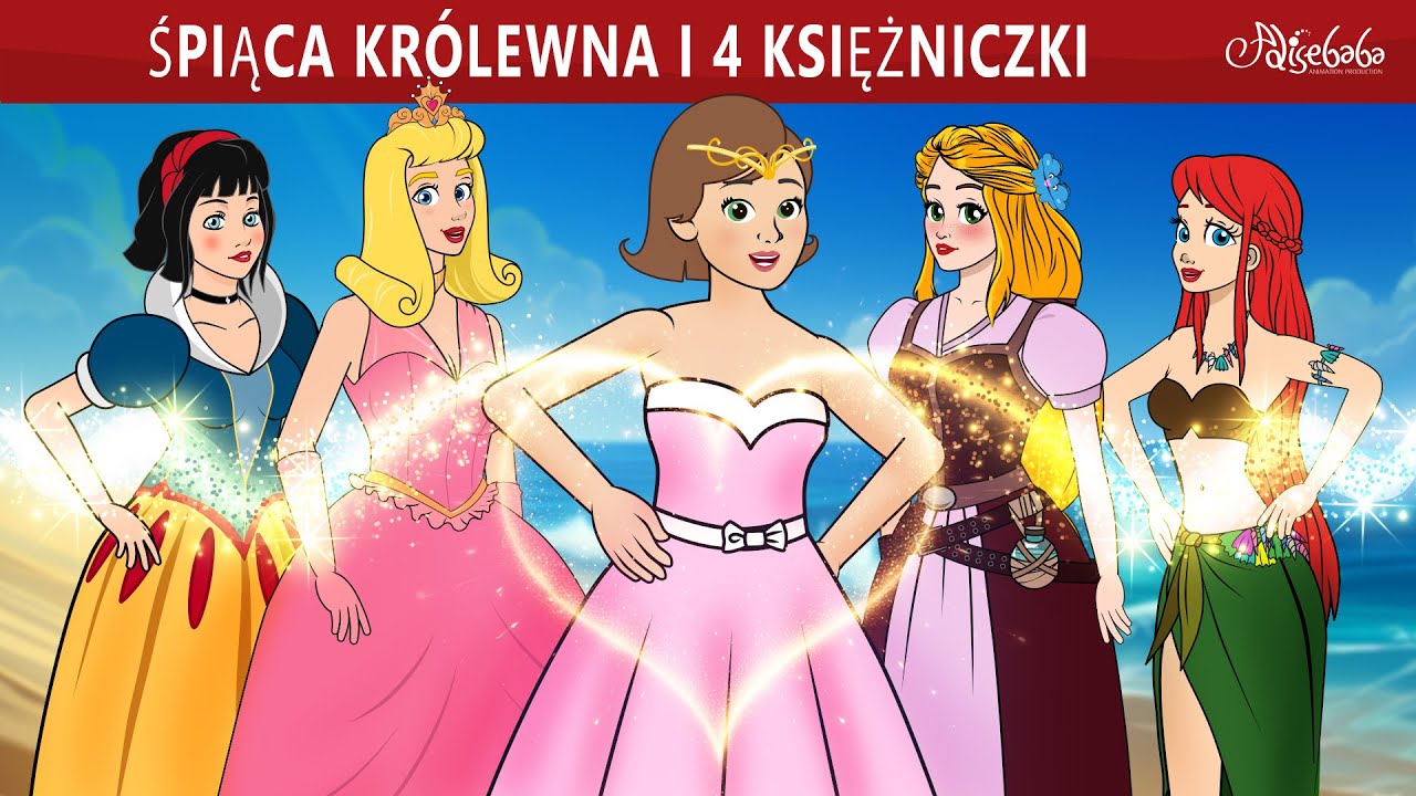 Śpiąca Królewna i 4 Księżniczki ✨ | Bajki po Polsku | Bajka i opowiadania na Dobranoc | Kreskówka