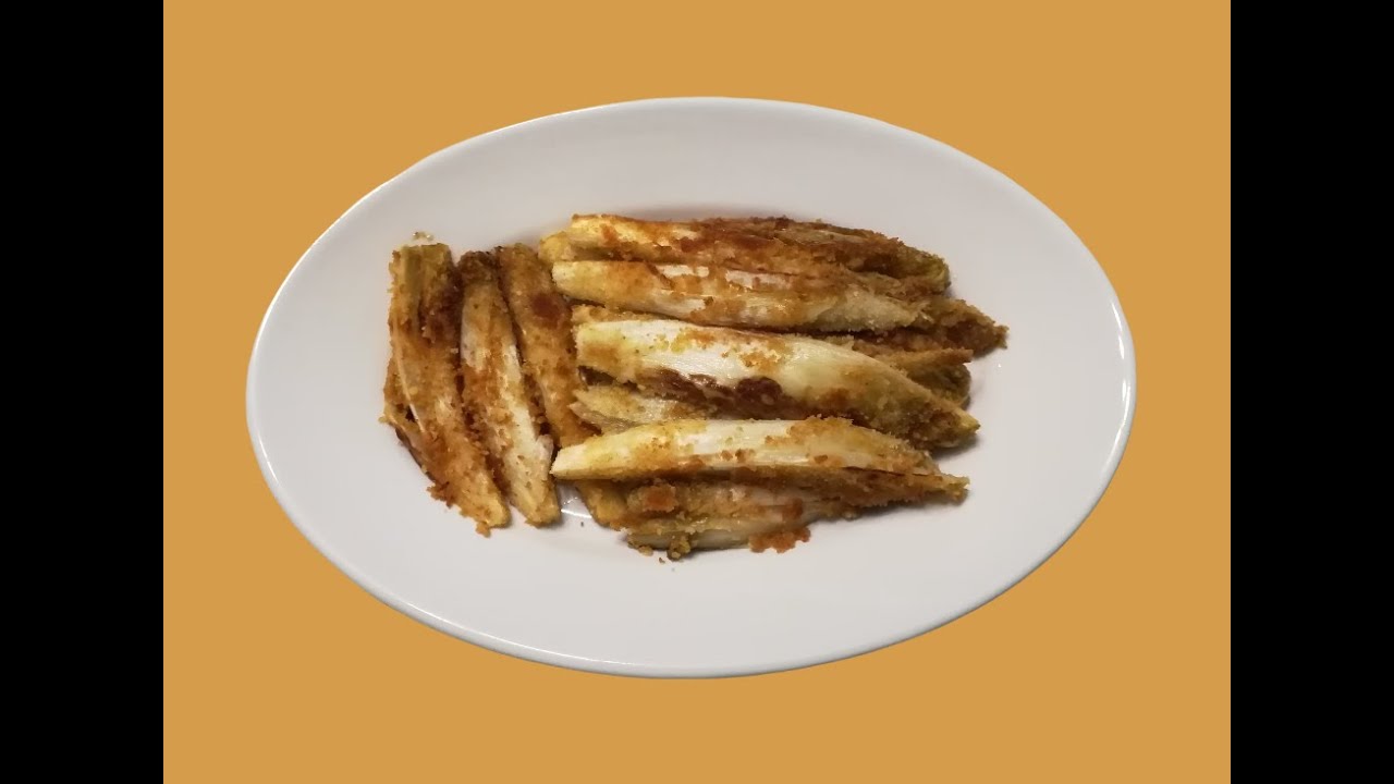 Insalata Belga impanata e arrostita in padella