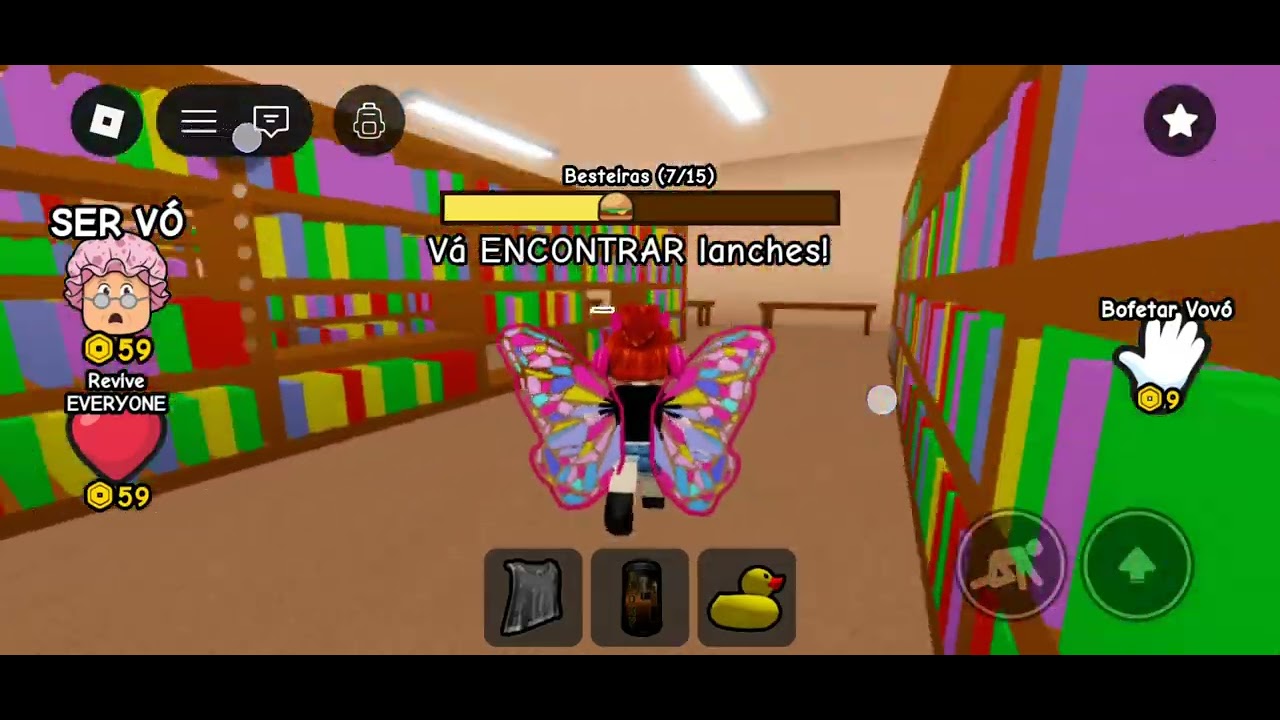 Jogando se esconde da vovó no roblox