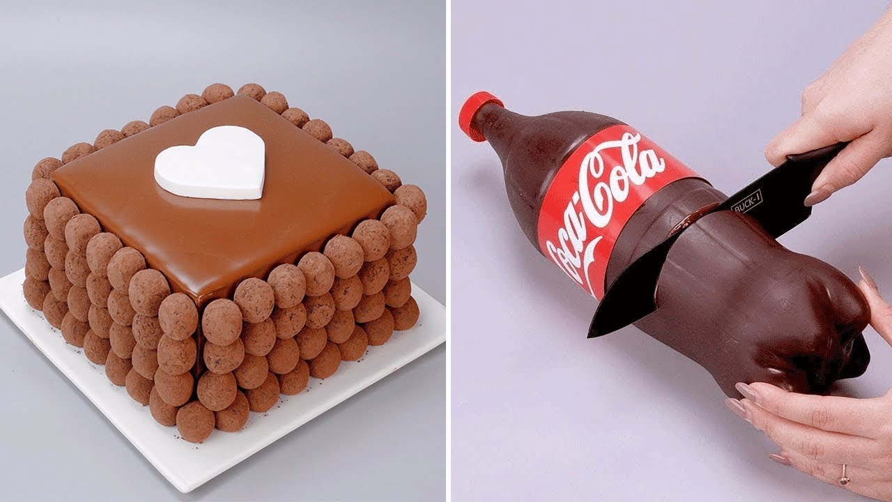 Fancy Chocolate HEART Cake Decorating Ideas | 10 Delicious Chocolate Cake Tutorial | So Tasty