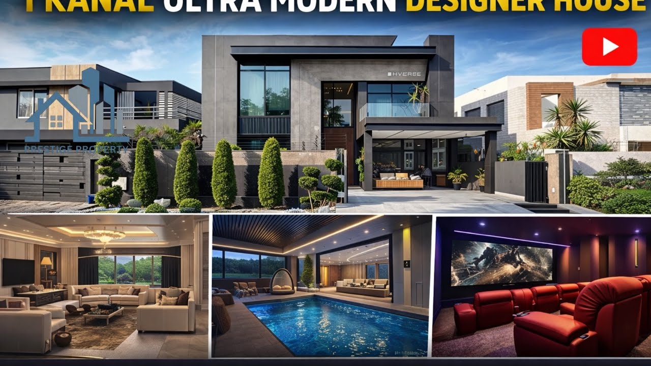 1 Kanal ultra Morden fully furnished | Full Basement in DhA Lahore Phase 6 Near DHA Raya Club 🏠📍