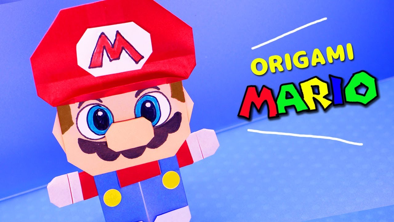 【折り紙】マリオの作り方　mario