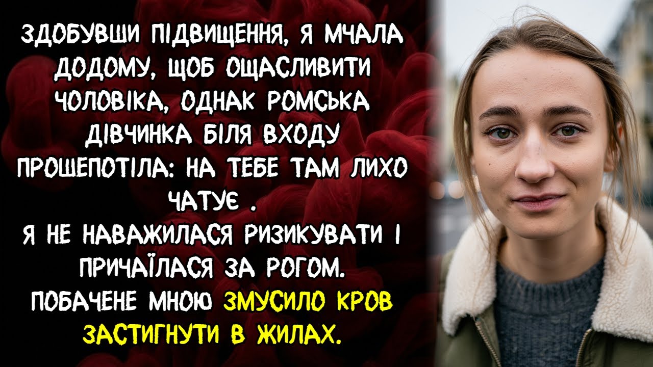 Здобувши підвищення, я мчала додому, щоб ощасливити чоловіка, ромка біля входу прошепотіла ...