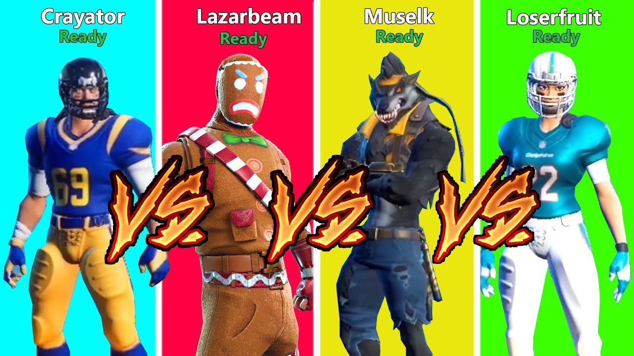 Salty Youtubers 1v1 in Fortnite ft. Lazarbeam, Muselk & Crayator