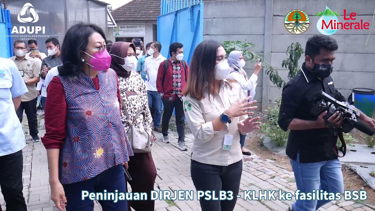 Kunjungan Kerja Direktur Jenderal PSLB3 KLHK ke Bank Sampah Induk Bersinar, Kab Bandung - Jawa Barat
